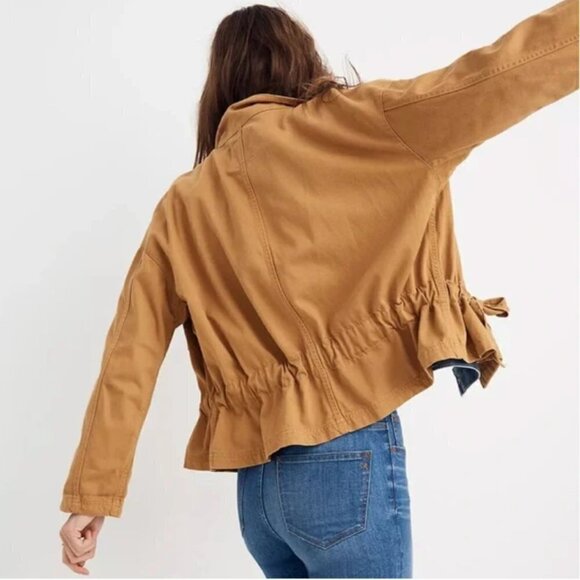 Madewell Southlake Military Jacket Dark Sahara size Small Style H8497 - Picture 2 of 8